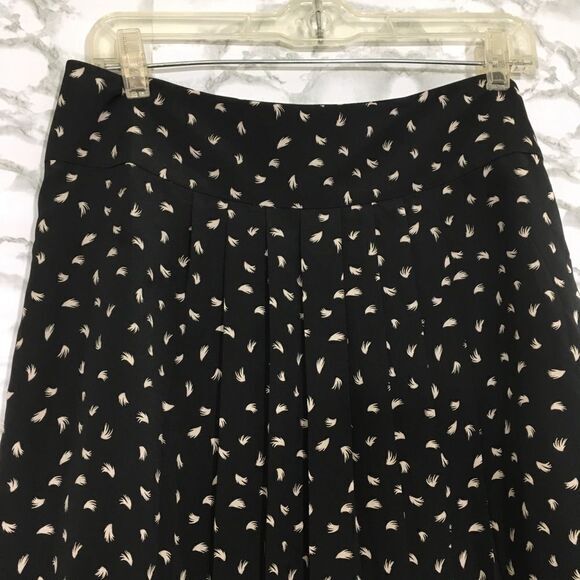 ANN TAYLOR LOFT BLACK WHITE MINI SKIRT 6 - Picture 4 of 12